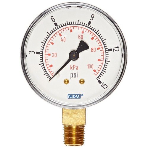 30 PSI/KPA 111.10 2.5" Range Wika Pressure Gauge P/N 9311895 Type NIB 