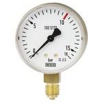 WIKA 111.11 - 2.5" Dial - 0-15 psi Pressure Gauge  - w/Welding