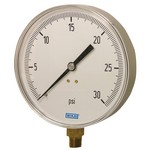 WIKA 111.25CT - 4.5" Dial - 0-100 psi/FtWC Pressure Gauge  - Contractors Gauge