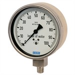 WIKA 632.50 - 4.0" Dial - 0-100 InWC Pressure Gauge