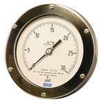 WIKA 733.25 - 4.5" Dial - 0-1.38 mPa Differential Gauge  - Certificate of Accuracy