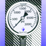 Imported 213.53 DMIC - 4" Dial - 0-4000 psi Pressure Gauge