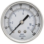 Parker - WATTS K4515N18160 - 1.5" Dial - 0-160 psi/kPa+bar Pressure Gauge