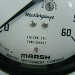 MARSH E0205 - 4.5" Dial - 0-30 InHg Vacuum Gauge
