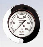 MARSH W6042 - 3.5" Dial - 0-30 psi/kPa Pressure Gauge  - Restrictor in Socket