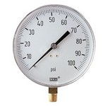 WIKA 111.25CT - 4.5" Dial - 0-100 psi Pressure Gauge  - Contractors Gauge