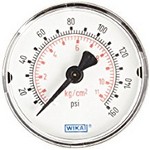 WIKA 111.12 - 2.0" Dial - 0-160 psi/kg-cm2 Pressure Gauge