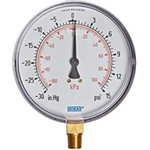 WIKA 111.10 - 4.0" Dial - 30x15 psi/kPa Compound Gauge