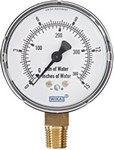 WIKA 611.10 - 2.5" Dial - 0-15 InWC/mmWC Pressure Gauge